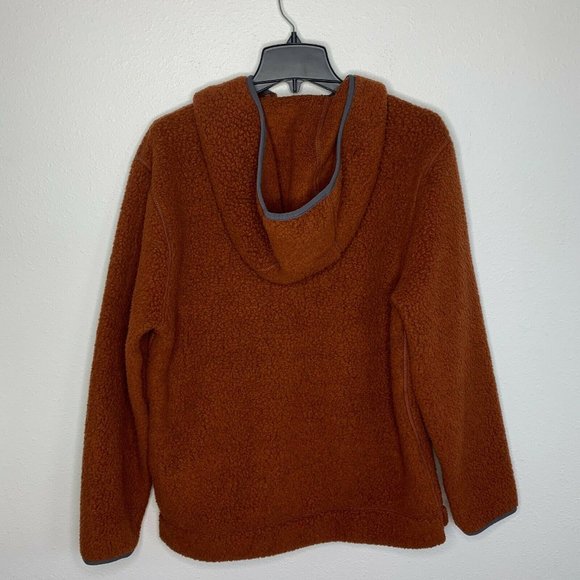 Madewell Polartec Fleece Quarter Zip Hoodie Jacket - Picture 9 of 11